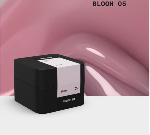 BIBLIOTEKA Builder gel nail gel No. 05 Bloom, pink, 30 ml
