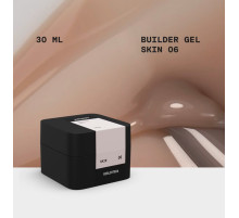 Гель для нігтів BIBLIOTEKA Builder gel №06 Skin, теплий беж, 30 мл