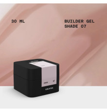 Гель для нігтів BIBLIOTEKA Builder gel №07 Shade, холодний рожево-бежевий, 30 мл