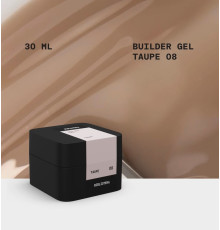 BIBLIOTEKA Builder gel for nails No. 08 Taupe, cold beige, 30 ml