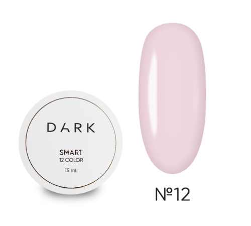 Гель для нігтів DARK Smart Builder gel №12, ніжно-рожевий, 15 мл