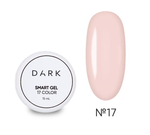 Гель для нігтів DARK Smart Builder gel №17, світлий персик, 15 мл