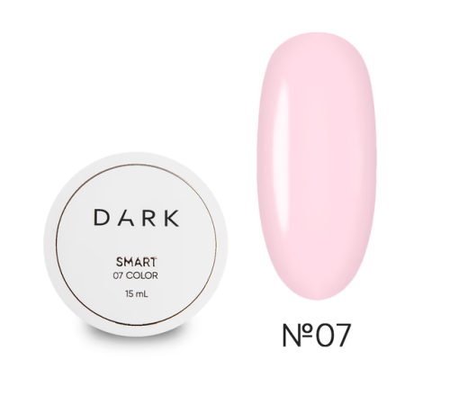 Гель для нігтів DARK Smart Builder gel №18, світлий рожевий, 15 мл