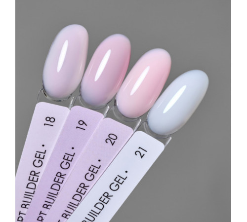 DARK Smart Builder gel nail gel No. 19, pastel pink, 15 ml