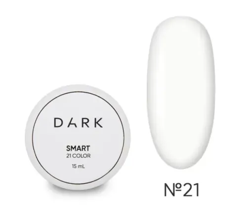 Гель для нігтів DARK Smart Builder gel №21, молочний, 15 мл