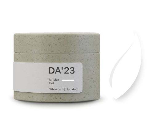 Гель для нігтів DA_23 Builder Gel White Arch, біла арка, 30 мл