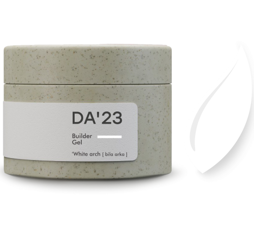 Гель для нігтів DA_23 Builder Gel White Arch, біла арка, 30 мл