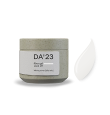 Гель для ногтей DA_23 Fiber Gel White power, белая мощь, 15 мл