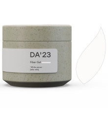 Гель для ногтей DA_23 Fiber Gel White power, белая мощь, 30 мл