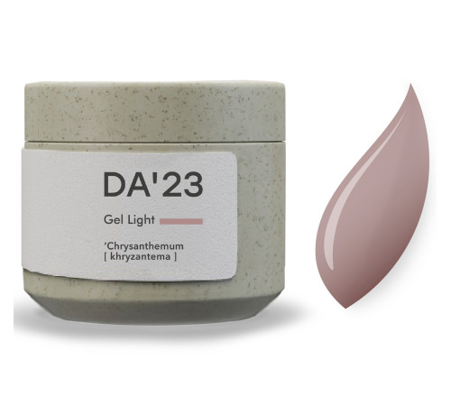 Гель для нігтів DA_23 Light Gel Chrysanthemum, хризантема, 15 мл