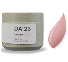 Гель для ногтей DA_23 Light Gel Coral rose, коралловая роза, 15 мл