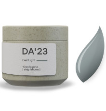 Гель для ногтей DA_23 Light Gel Gray lagurus, серый лагурус, 15 мл