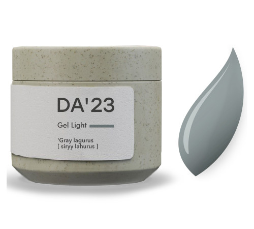 Гель для нігтів DA_23 Light Gel Gray lagurus, сірий лагурус, 30 мл