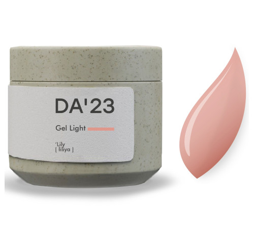 Гель для ногтей DA_23 Light Gel Lily, лилия, 15 мл