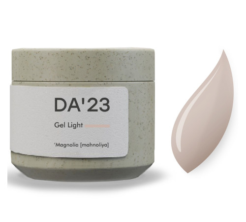 Гель для нігтів DA_23 Light Gel Magnolia, магнолія, 30 мл