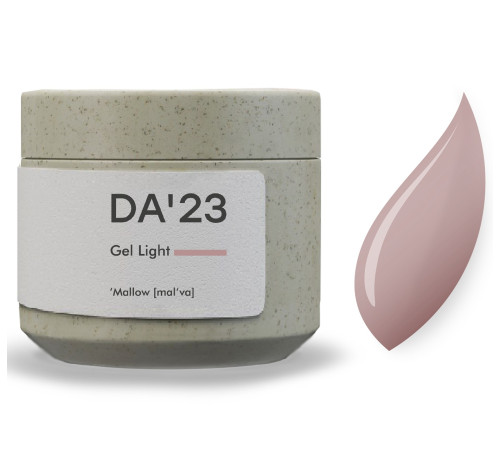 Гель для нігтів DA_23 Light Gel Mallow, мальва, 30 мл