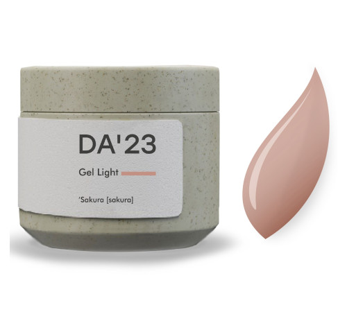 Гель для нігтів DA_23 Light Gel Sakura, сакура, 30 мл