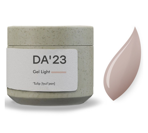 Nail gel DA_23 Light Gel Tulip, tulip, 15 ml