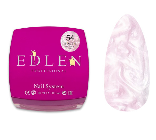 Гель для нігтів Edlen Builder Gel Pearl №54, 30 мл