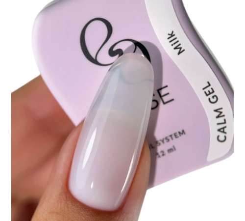 Гель для нігтів Else Calm gel №02 Milk, молочний, 12 мл
