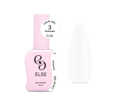 Гель для нігтів Else Calm gel №03 Seafom, білий, 12 мл