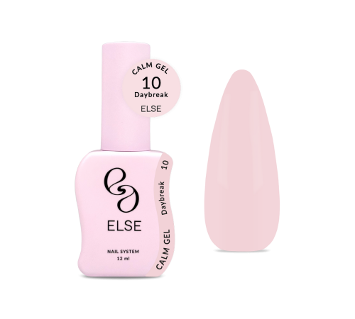 Гель для ногтей Else Calm gel №10 Daybreak, светлый персиковый, 12 мл