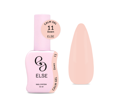 Else Calm gel nail gel No. 11 Dawn, delicate peach, 12 ml