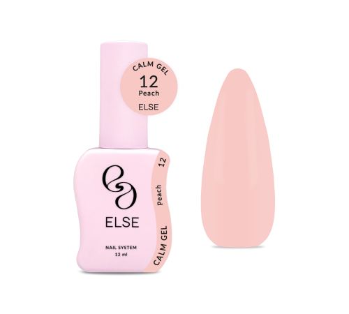 Гель для ногтей Else Calm gel №12 Peach, персиковый, 12 мл