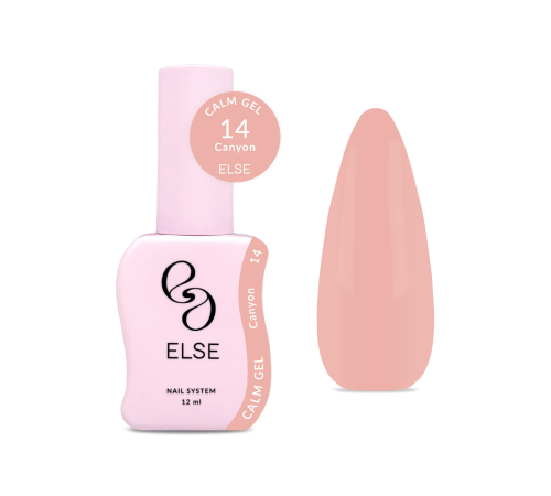 Else Calm gel nail gel No. 14 Canyon, beige, 12 ml