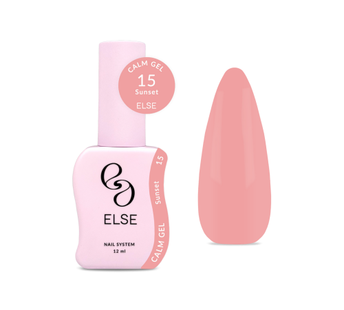 Гель для нігтів Else Calm gel №15 Sunset, натуральний, 12 мл
