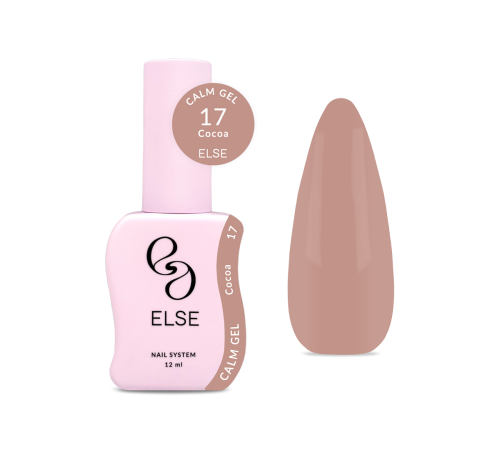 Гель для нігтів Else Calm gel №17 Cocoa, какао, 12 мл