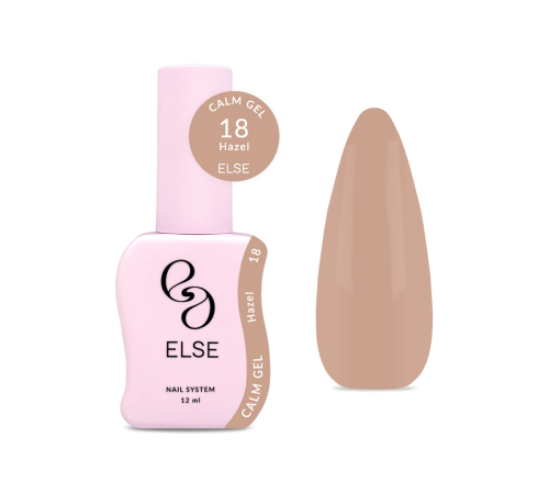 Гель для нігтів Else Calm gel №18 Hazel, капучино, 12 мл