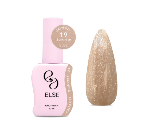 Гель для нігтів Else Calm gel №19 Bush rose, беж, 12 мл
