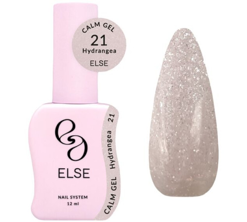 Гель для нігтів Else Calm gel №21 Hydrangea, кремовий, 12 мл
