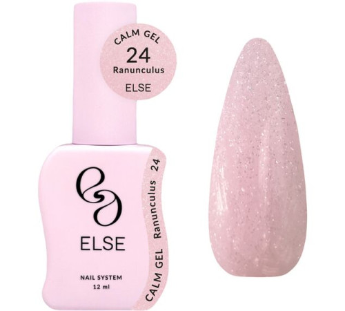 Гель для нігтів Else Calm gel №24 Ranunculus, рожевий, 12 мл