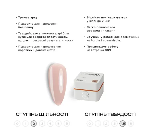 Гель для нігтів Gemely Fast Builder gel №003, 50 мл