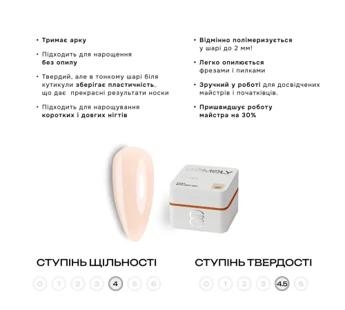 Гель для нігтів Gemely Fast Builder gel №010, 30 мл