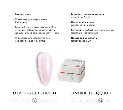 Гель для нігтів Gemely Fast Builder gel №015, 50 мл