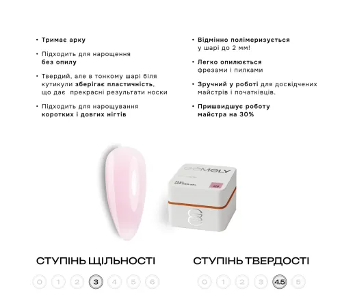 Гель для нігтів Gemely Fast Builder gel №016, 50 мл