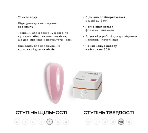 Гель для нігтів Gemely Fast Builder gel №017, 15 мл