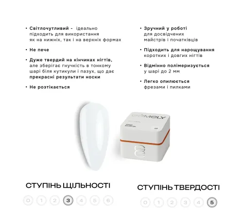 Гель для нігтів Gemely Power Builder gel №002, 15 мл