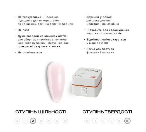 Гель для нігтів Gemely Power Builder gel №005, 15 мл