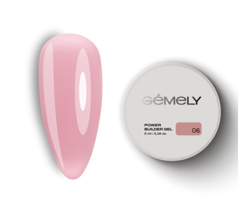 Gemely Power Builder gel for nails No. 006, 5 ml