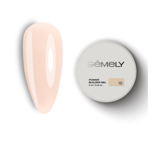 Gemely Power Builder gel for nails No. 010, 5 ml