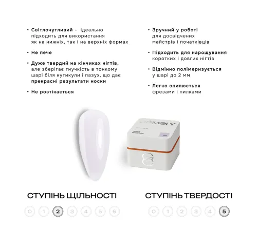 Гель для нігтів Gemely Power Builder gel №012, 15 мл