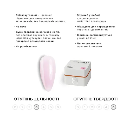 Гель для нігтів Gemely Power Builder gel №015, 15 мл