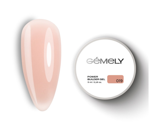 Гель для ногтей Gemely Power Builder gel №019, 5 мл