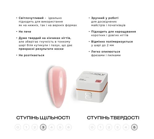 Гель для нігтів Gemely Power Builder gel №021, 15 мл