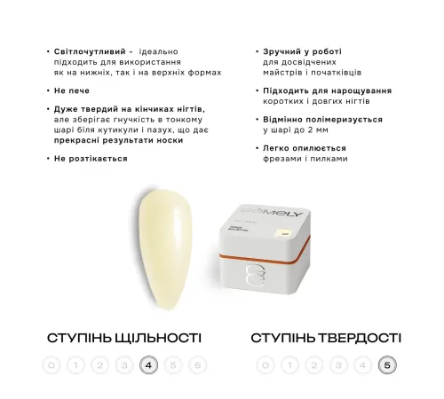 Гель для нігтів Gemely Power Builder gel №023, 30 мл