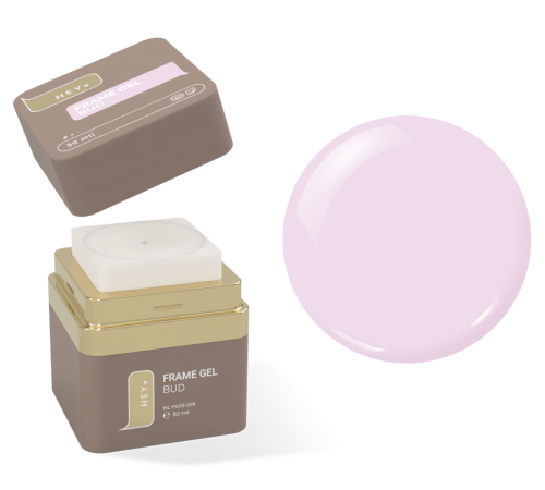 Гель для нігтів HEYLOVE Frame Gel Bud, бежево-рожевий, 30 мл